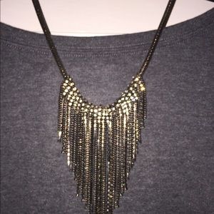 Rhinestone dangle necklace